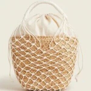 J. Crew Sedona basket bag in straw